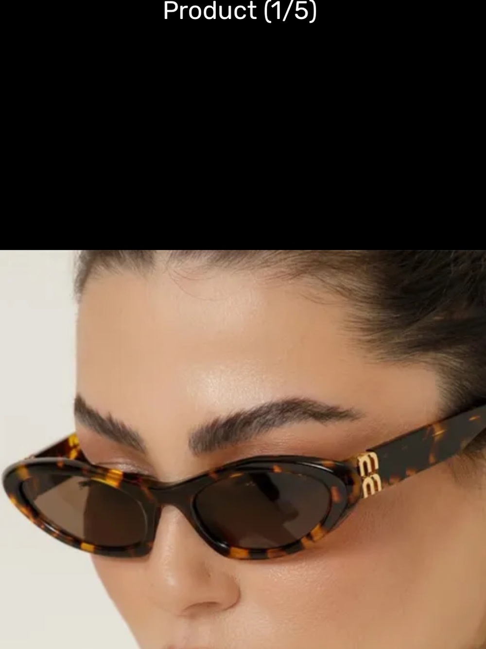 Tortoiseshell Cat Eye Sunglasses - Brown